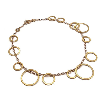 Gold Circle Bunches Bracelet