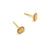 Gold Circle CZ Studs-Earrings-Bernd Wolf-Pistachios