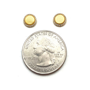 Gold Circle CZ Studs-Earrings-Bernd Wolf-Pistachios