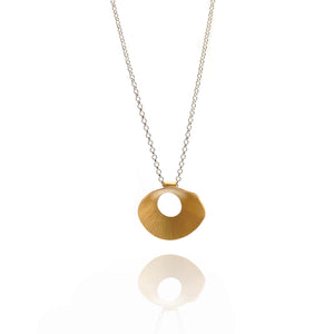 Gold Circle Pendant-Necklaces-Anna Krol-Pistachios