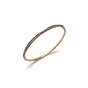Gold Diamond Bangle-Bracelets-Todd Pownell-Pistachios