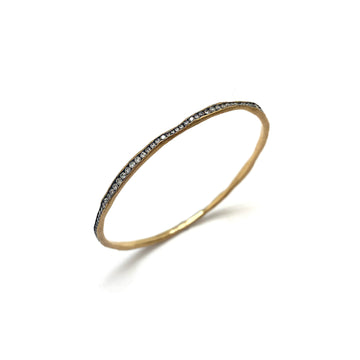 Gold Diamond Bangle