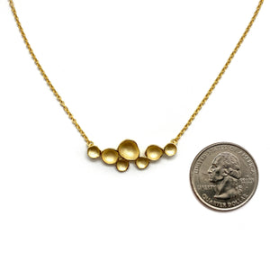 Gold Dome Cluster Necklace-Necklaces-Sarah Richardson-Pistachios