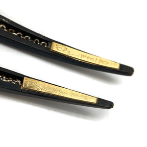 Gold Dust and Diamond Hinge Earrings-Earrings-Pat Flynn-Pistachios