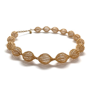 Gold Fill Crocheted Choker-Necklaces-Sowon Joo-Pistachios