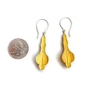 Gold Fleur De Lis Earrings-Earrings-Veronika Majewska-Pistachios