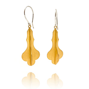 Gold Fleur De Lis Earrings-Earrings-Veronika Majewska-Pistachios