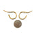 Gold Flip Earrings