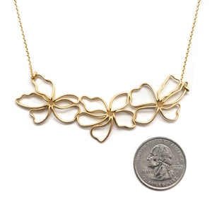 Gold Floral Necklace