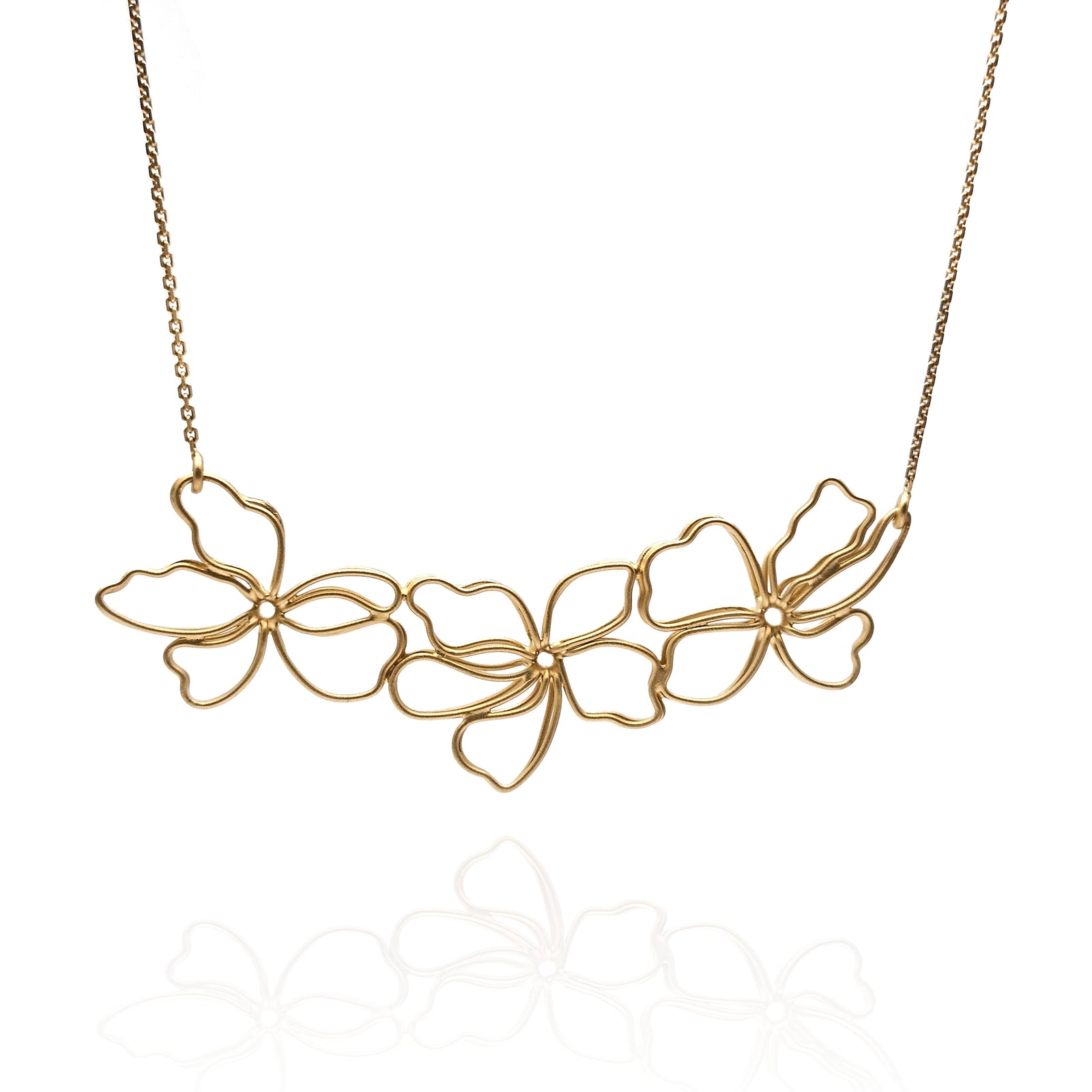 Gold Floral Necklace