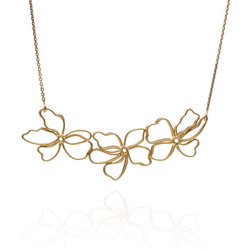 Gold Floral Necklace