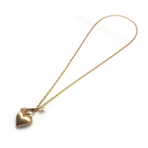 Gold Heart and Arrow Toggle Pendant-Necklaces-Rachel Quinn-Pistachios