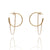 Gold Hoop and Chain Earrings - Large-Earrings-Fritz Heiring-Pistachios