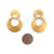 Gold Interlocking Circle Earrings - Large-Earrings-Heather Guidero-Pistachios