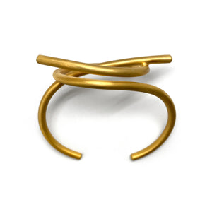 Gold Knot Cuff-Bracelets-Theodora Daraklitsa-Pistachios