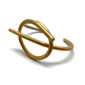 Gold Knot Cuff-Bracelets-Theodora Daraklitsa-Pistachios