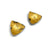 Gold Leaf Triangle Studs-Earrings-So Young Park-Pistachios