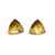 Gold Leaf Triangle Studs-Earrings-So Young Park-Pistachios