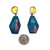 Gold Leaf and Wood Earrings-Earrings-Cristina Zani-Pistachios