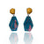 Gold Leaf and Wood Earrings-Earrings-Cristina Zani-Pistachios