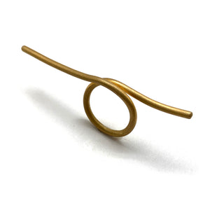 Gold Linear Ring-Rings-Theodora Daraklitsa-Pistachios