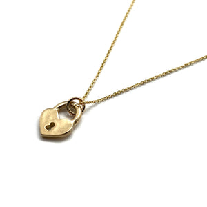 Gold Lock Necklace-Necklaces-Luana Coonen-Pistachios
