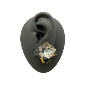 Gold Mixed Square Studs-Earrings-So Young Park-Pistachios