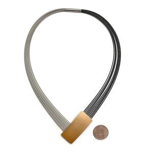 Gold Multi-Layer V Necklace-Necklaces-Ursula Muller-Pistachios