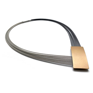 Gold Multi-Layer V Necklace-Necklaces-Ursula Muller-Pistachios