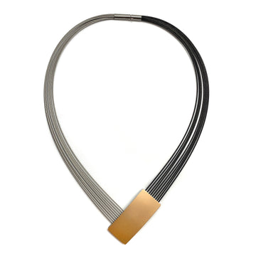 Gold Multi-Layer V Necklace