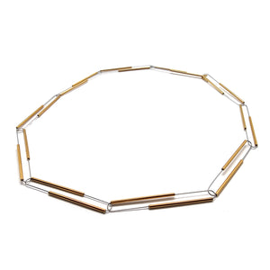 Gold Oval Link Necklace