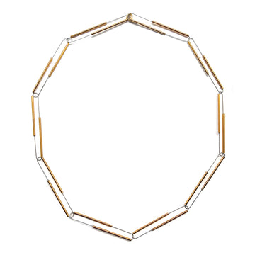 Gold Oval Link Necklace