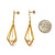 Gold Pendulum Pearl Drop Earring-Earrings-Veronika Majewska-Pistachios