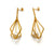 Gold Pendulum Pearl Drop Earring-Earrings-Veronika Majewska-Pistachios