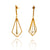 Gold Pendulum Pearl Drop Earring-Earrings-Veronika Majewska-Pistachios