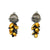 Gold Petal and Pearl Earrings-Earrings-So Young Park-Pistachios