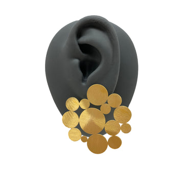 Gold Polka Dot Earrings