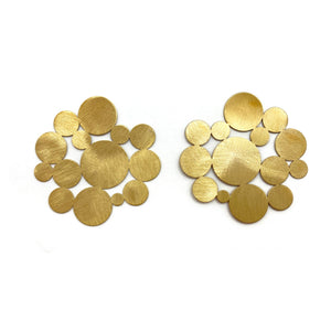 Gold Polka Dot Earrings-Earrings-Iza Design-Pistachios