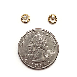 Gold Silhouette Studs-Earrings-Dana Bronfman-Pistachios