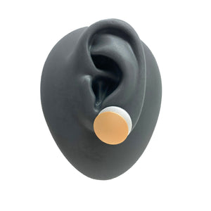 Gold & Silver Circle Studs-Earrings-Ursula Muller-Pistachios