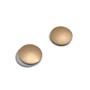 Gold & Silver Circle Studs-Earrings-Ursula Muller-Pistachios