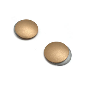 Gold & Silver Circle Studs-Earrings-Ursula Muller-Pistachios