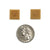 Gold Square Earrings-Earrings-Ryungjae Jung-Pistachios
