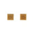 Gold Square Earrings-Earrings-Ryungjae Jung-Pistachios