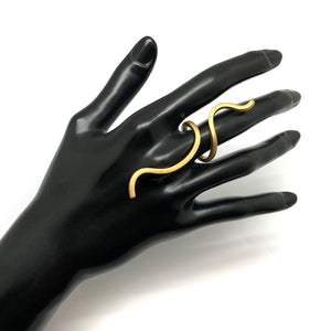Gold Swirl Ring-Rings-Theodora Daraklitsa-Pistachios