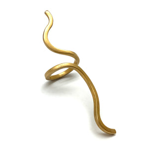 Gold Swirl Ring-Rings-Theodora Daraklitsa-Pistachios