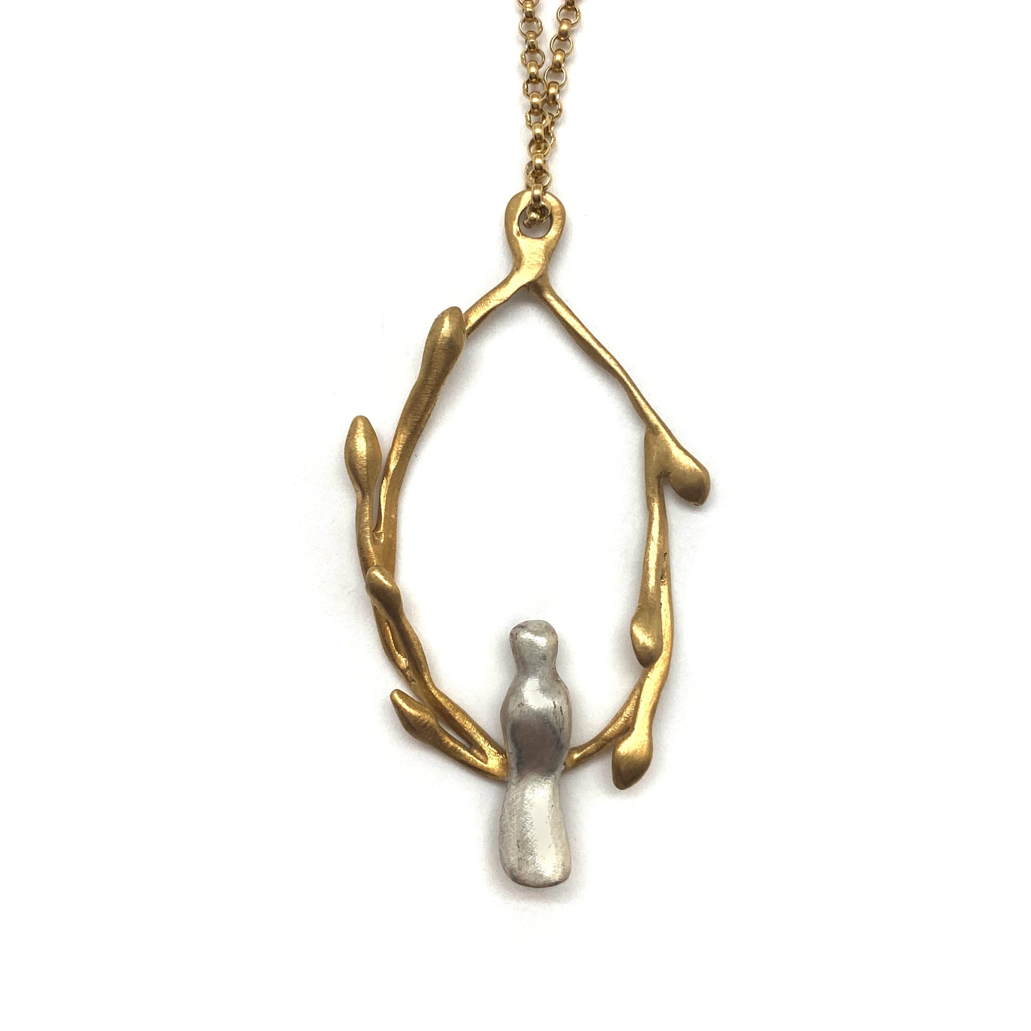 Gold Vermeil Birds Necklace Gold Vermeil Birds Necklace