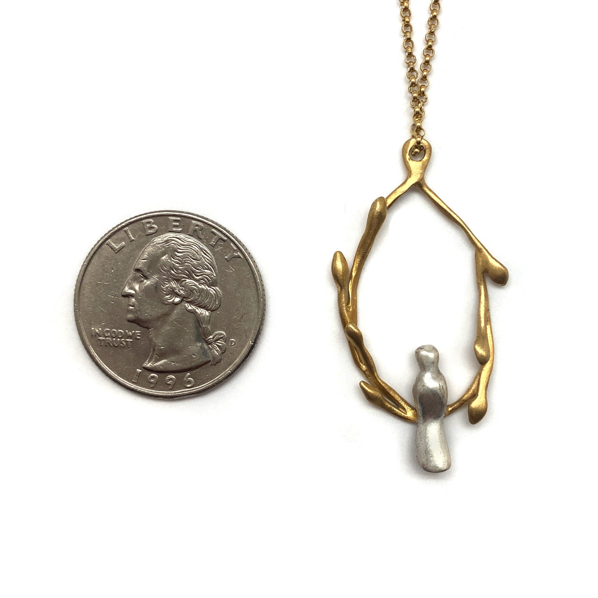 Gold Vermeil Birds Necklace Gold Vermeil Birds Necklace