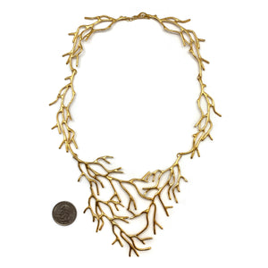 Gold Vermeil Branch Necklace-Necklaces-Georgia Charal-Pistachios