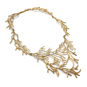 Gold Vermeil Branch Necklace-Necklaces-Georgia Charal-Pistachios